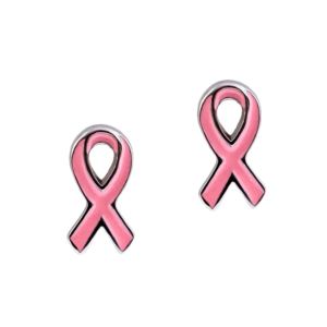 Joyful+Sentiments+Pink+Cancer+Ribbon+Earrings