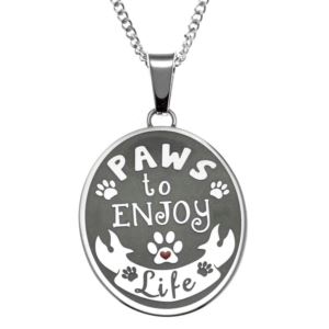 Joyful+Sentiments+Paws+To+Enjoy+Pendant+Necklace