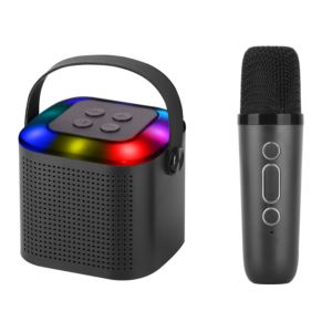 Mini+Karaoke+Bluetooth+Speaker+w%2F+Wireless+Mic+%26+Top+RGB