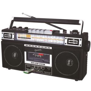 Retro+Bluetooth+4+Band+Radio+Cassette+Player