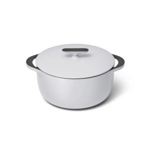 6.5qt+Enameled+Cast+Iron+Dutch+Oven+w%2F+Flat+Lid+Gray