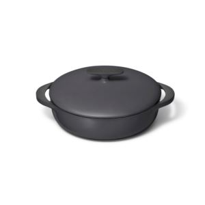 3.5qt+Enameled+Cast+Iron+Braiser+w%2F+Domed+Lid+Charcoal