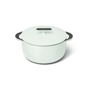 6.5qt+Enameled+Cast+Iron+Dutch+Oven+w%2F+Flat+Lid+Light+Mist