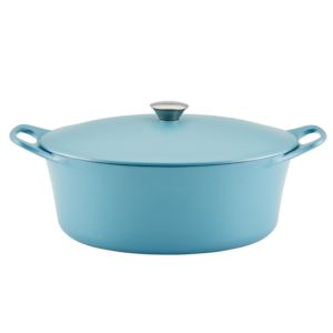 6.5qt+Premium+Rust+Resistant+Cast+Iron+Dutch+Oven+Agave+Blue