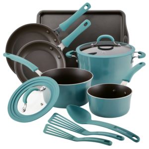 Cook+%2B+Create+11pc+Nonstick+Cookware+Set+Agave+Blue