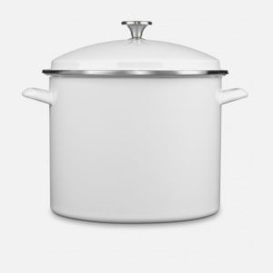 Cuisinart+Chef%27s+Classic+Enamel+on+Steel+16+Quart+Stockpot+with+Cover+-+White