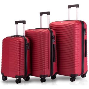 Tucci+FLETTERE+3pc+Luggage+Set+-+Wine