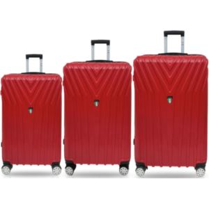 Tucci+BORDO+3pc+Luggage+Set+-+Dark+Red