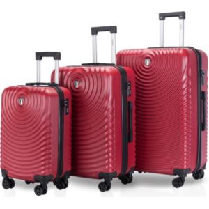 Tucci+GENESI+3pc+Luggage+Set+-+Wine