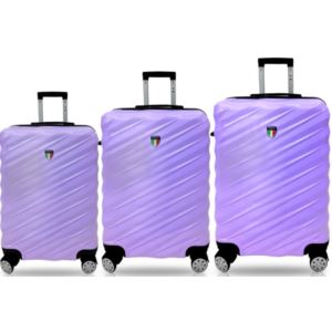 Tucci+STORTO+3pc+Luggage+Set+-+Pinkish+Purple