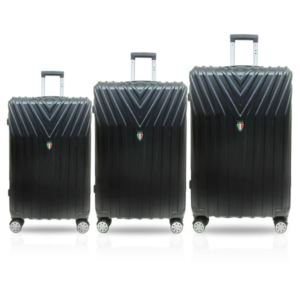 Tucci+BORDO+3pc+Luggage+Set+-+Black