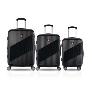 Tucci+GUIDA+3pc+Luggage+Set+-+Black