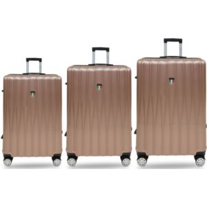 Tucci+BARATRO+3pc+Luggage+Set+-+Rose+Gold