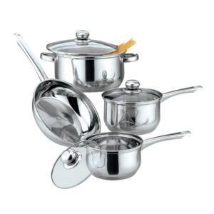 7pc+Family+Size+Stainless+Steel+Cookware+Set