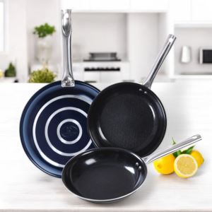 3pc+Dual+Diamond+Nonstick+Frypan+Set