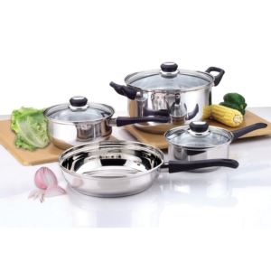 7pc+Stainless+Steel+Cookware+Set