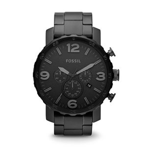 Mens+Nate+Stainless+Steel+Watch+Black