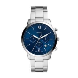 Men%27s+Neutra+Chronograph+Silver-Tone+Stainless+Steel+Watch+Blue+Dial