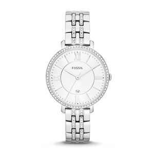 Ladies+Jacqueline+Stainless+Steel+Watch+Silver+Dial