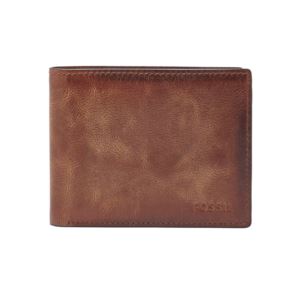 Derrick+Flip+ID+Bifold+Wallet+Brown