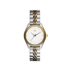 Ladies+Rise+Mini+Sienna+Two-Tone+Stainless+Steel+Watch+White+Dial