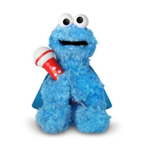 Sesame+Street+Plush+Kids+Karaoke+Backpack+Speaker%2FMicrophone+Cookie+Monster