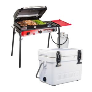 Portable+Gas+Grill+Cooler+Combo