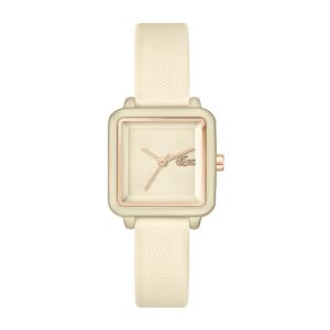 Ladies%27+12.12+Flow+Square+White+Strap+Watch+White+Dial