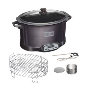 6qt+Digital+Slow+Cooker+w%2F+Smoker+%26+Party+Dipper