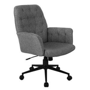 Techni+Mobili+Modern+Tufted+Office+Chair%2C+Grey