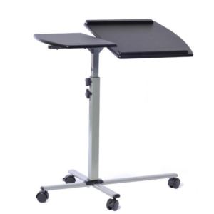 Techni+Mobili+Rolling+Adjustable+Laptop+Cart-Graphite