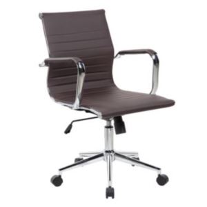 Techni+Mobili+Modern+Medium+Back+Executive+Office+Chair%2C+Black