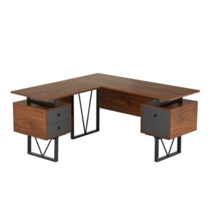 Techni+Mobili+Reversible+L-Shape+Computer+Desk+%26+File+Cabinet%2C+Walnut