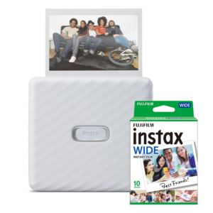 Instax+Link+WIDE+Smartphone+Printer+Bundle+Ash+White