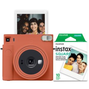 Instax+Square+SQ1+Instant+Camera+w%2F+10+Count+Film+Terracotta+Orange