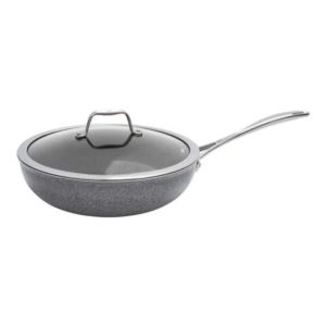 Henckels+Capri+Granitium+11%22+Aluminum+Nonstick+Perfect+Pan+With+Lid