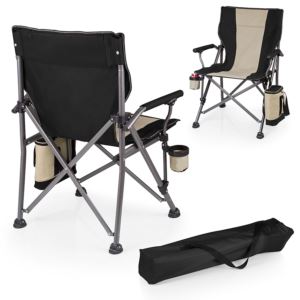 Outlander+Folding+Camp+Chair+w%2F+Cooler+Black