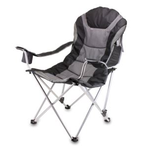 Reclining+Camp+Chair+w%2F+Carry+Bag+Black