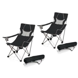 Campsite+Camp+Chair+Black+w%2F+Gray+Accents+-+Set+of+2