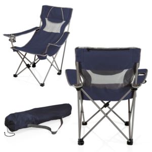 Campsite+Camp+Chair+Navy+Blue+w%2F+Gray+Accents