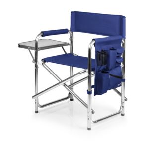 Folding+Sports+Chair+w%2F+Side+Table+Navy