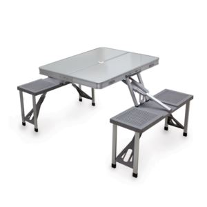 Aluminum+Folding+Picnic+Table+w%2F+Seats