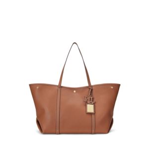 Pebbled+Leather+Emerie+Large+Tote+Tan