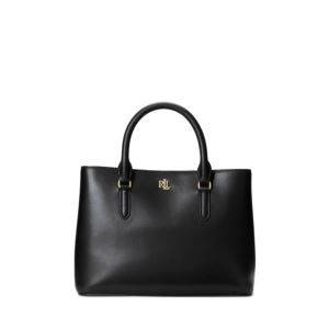 Marcy26+Small+Leather+Satchel+Black