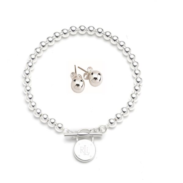 Ralph lauren silver deals bead bracelet