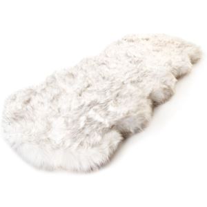 PAW+PupRug+Runner+Faux+Fur+Memory+Foam+Dog+Bed+-+Curve+White