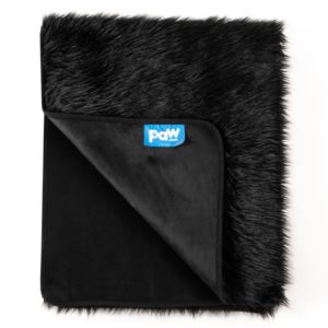 PAW+PupProtector+Waterproof+Faux+Fur+Throw+Blanket+-+Midnight+Black+-+Original