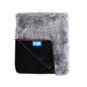 PAW+PupProtector+Waterproof+Faux+Fur+Throw+Blanket+-+Charcoal+Grey+-+Large