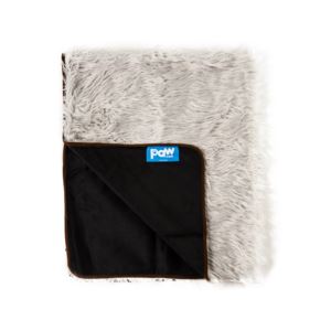 PAW+PupProtector+Waterproof+Faux+Fur+Throw+Blanket+-+Light+Grey+-+Large