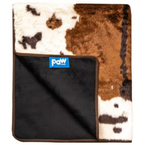 PAW+PupProtector+Waterproof+Throw+Blanket+-+Brown+Faux+Cowhide